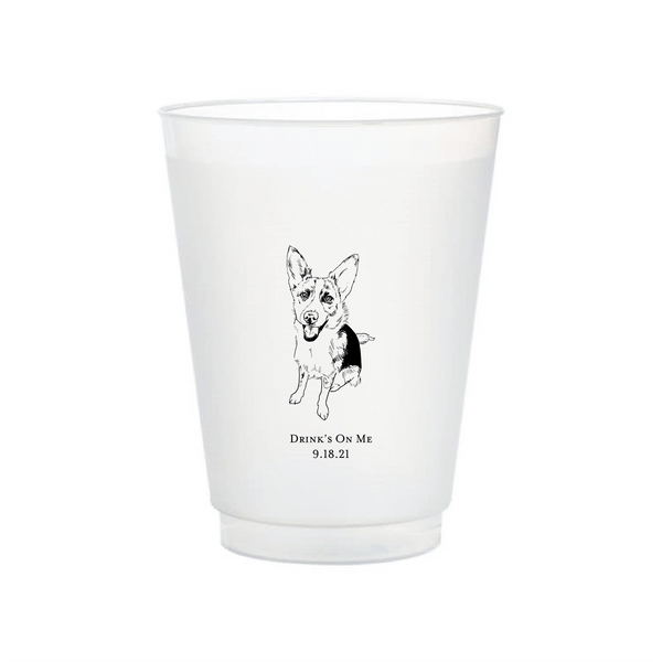 Custom Pet Portrait 40 oz. Stainless Steel Insulated Tumbler with Hand –  The Emerald Hound