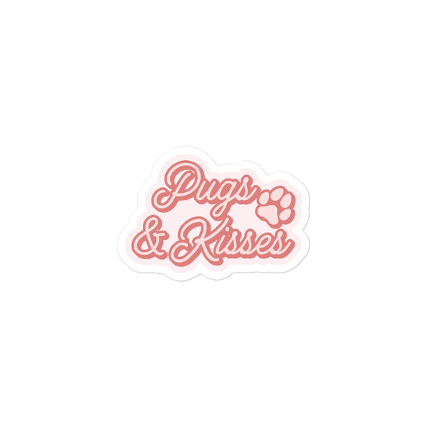 Pugs & Kisses Sticker