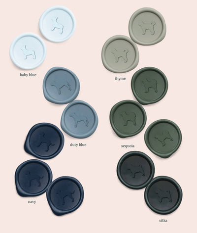 Pet Silhouette Wax Seal Stickers - Made to Order