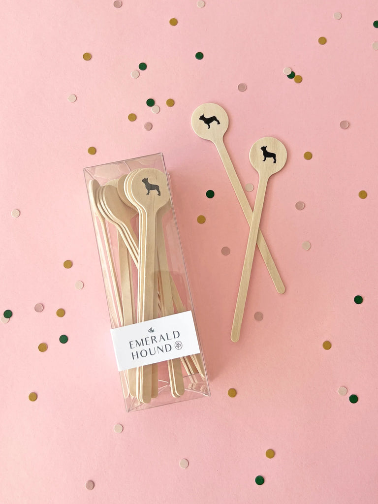 Frenchie Drink Stirrers - Ready to Ship